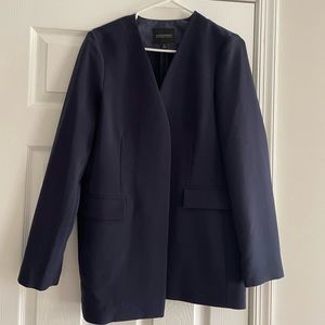 Banana Republic Navy Collarless Blazer, size 8